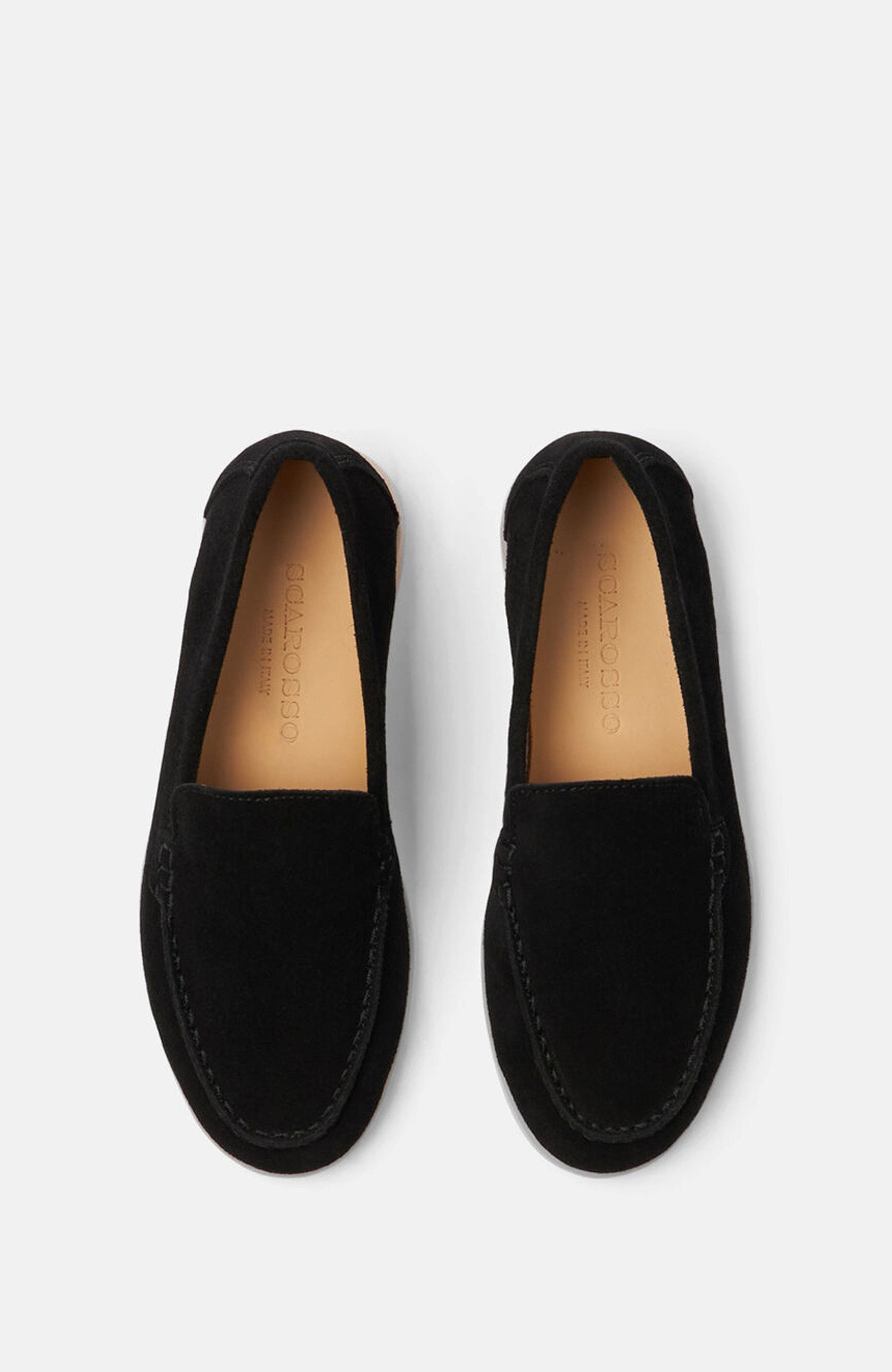 Ludovico Boy Loafers, Alternate, color, Black - Suede