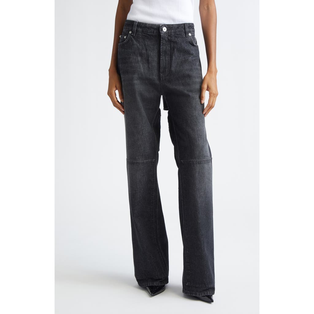 Jean Paul Gaultier Cutout Wide Leg Jeans in Vintage Black  product