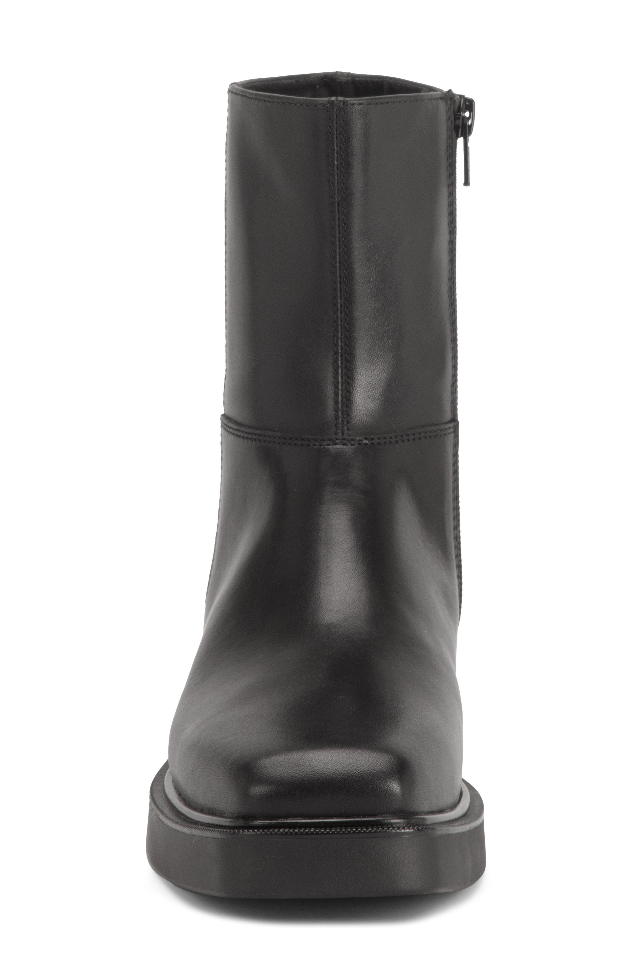 Jillian Leather Boot, Alternate, color, BLACK