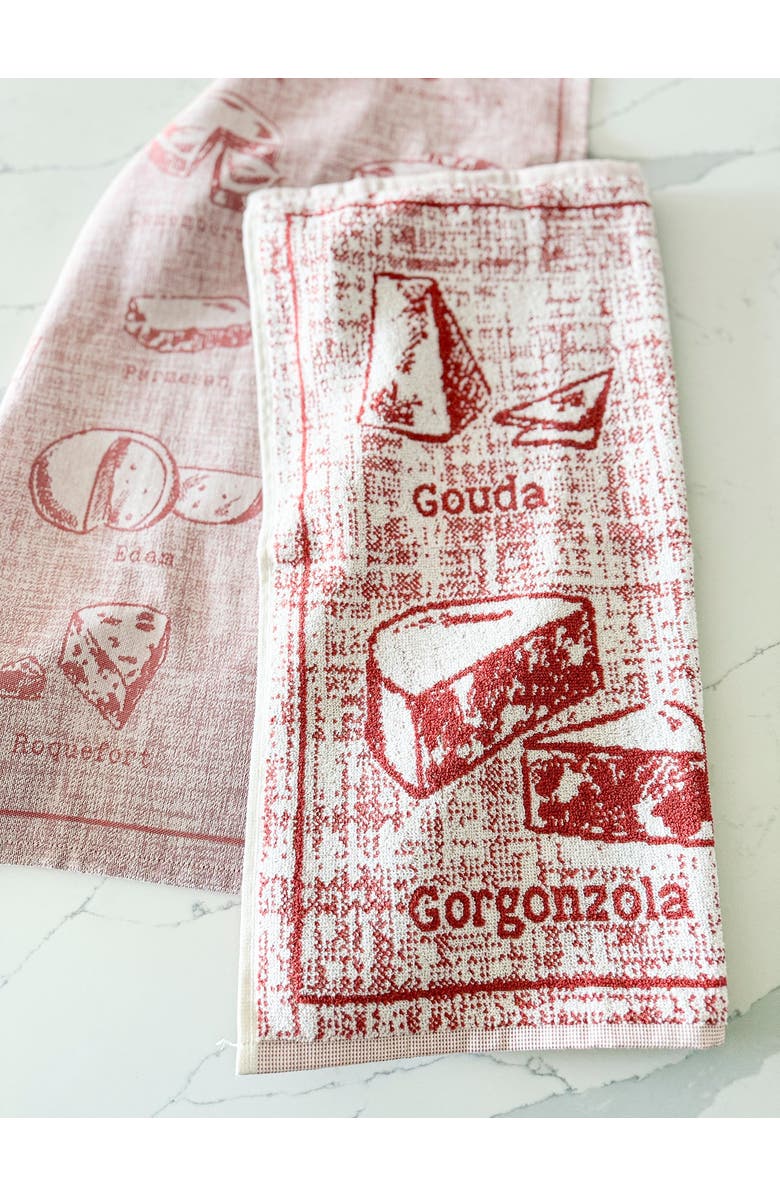 Anaya Cheese Course Kitchen Towels - Set of 2, Alternate, color, Golden Yellow
