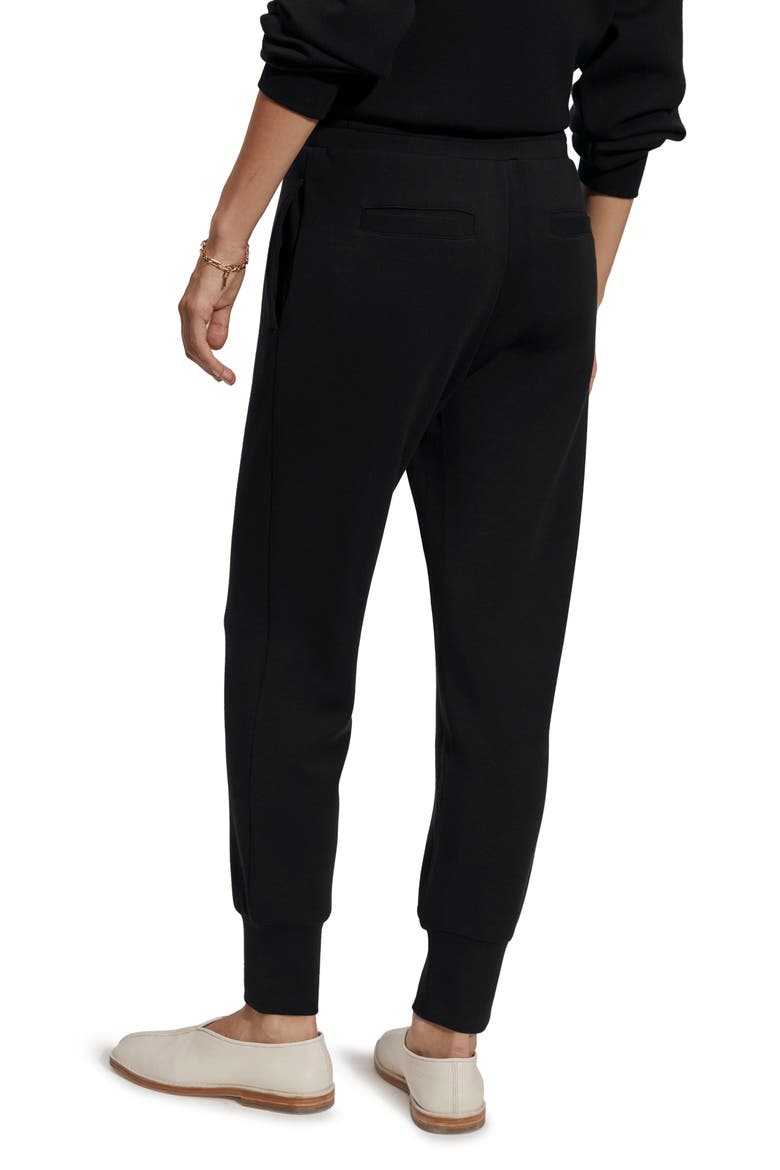 Brushed Rib Slim Cuff 25-Inch Pants, Alternate, color, BLACK