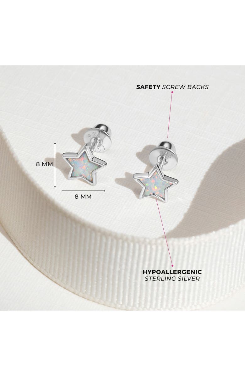 In Season Jewelry Sparkle Star Earrings, Alternate, color, Opal