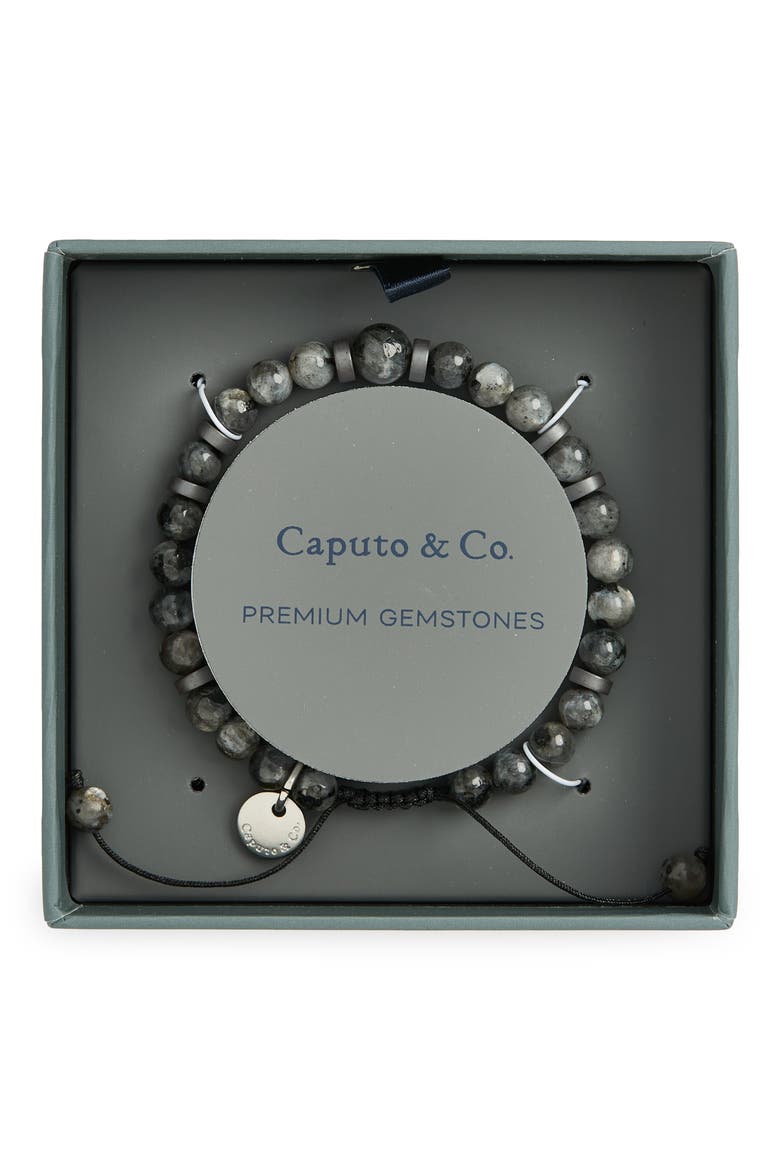 Origin Semiprecious Beaded Bracelet, Main, color, BLACK LABRADORITE