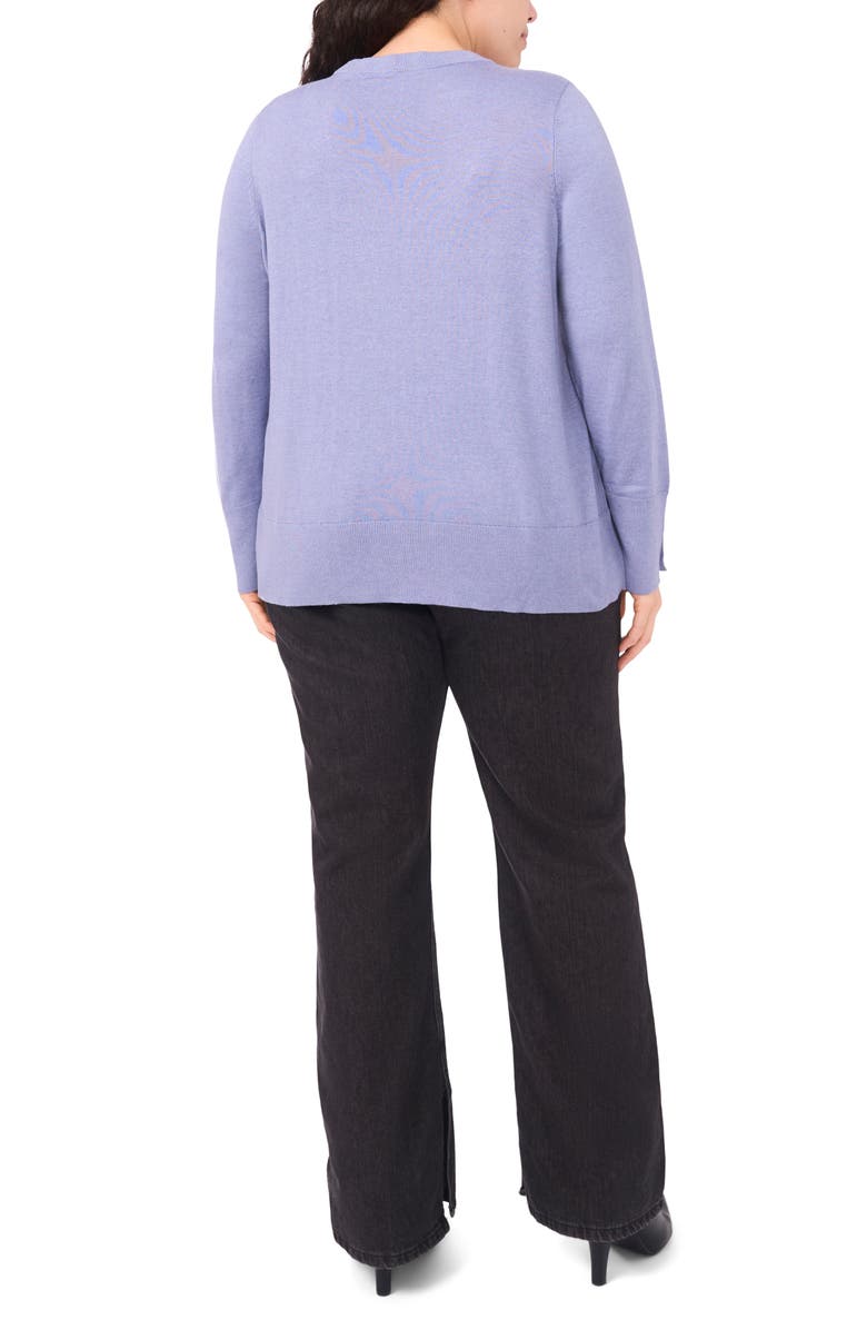 Halogen<sup>®</sup> Button Cuff Cotton Blend Sweater, Alternate, color,