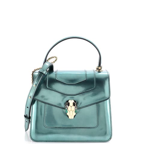 Serpenti Top Handle Bag Patent Small