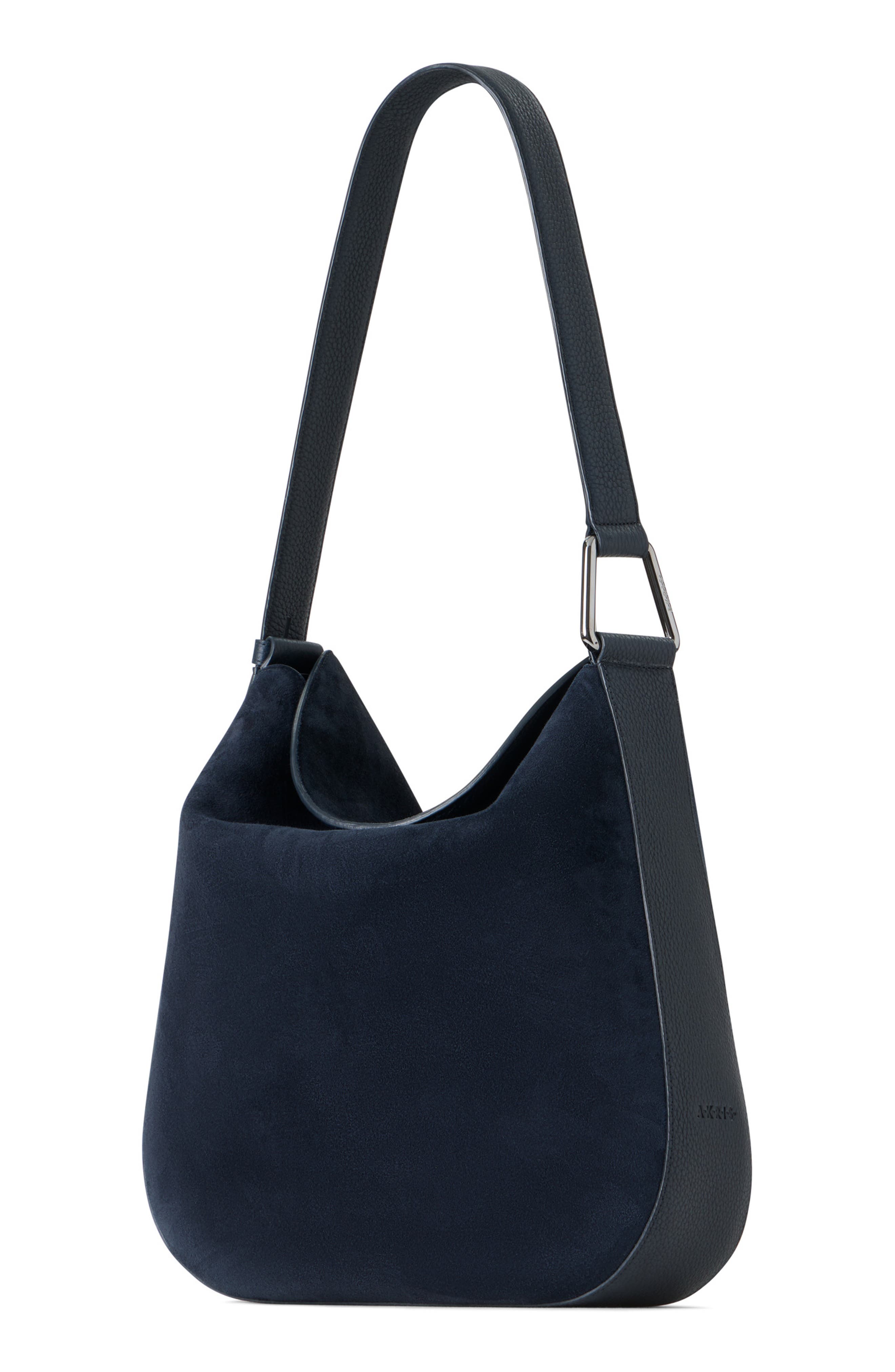 Akris Medium Anna Suede Hobo Bag, Alternate, color, 