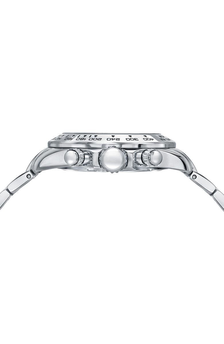 PORSAMO BLEU Alexis Multi-Function Bracelet Watch, 37mm, Alternate, color, Silver-Blue