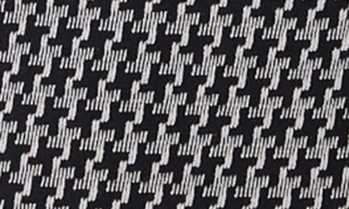 Andie The Fiji Houndstooth Lace-up Back One-piece Swimsuit In Gray