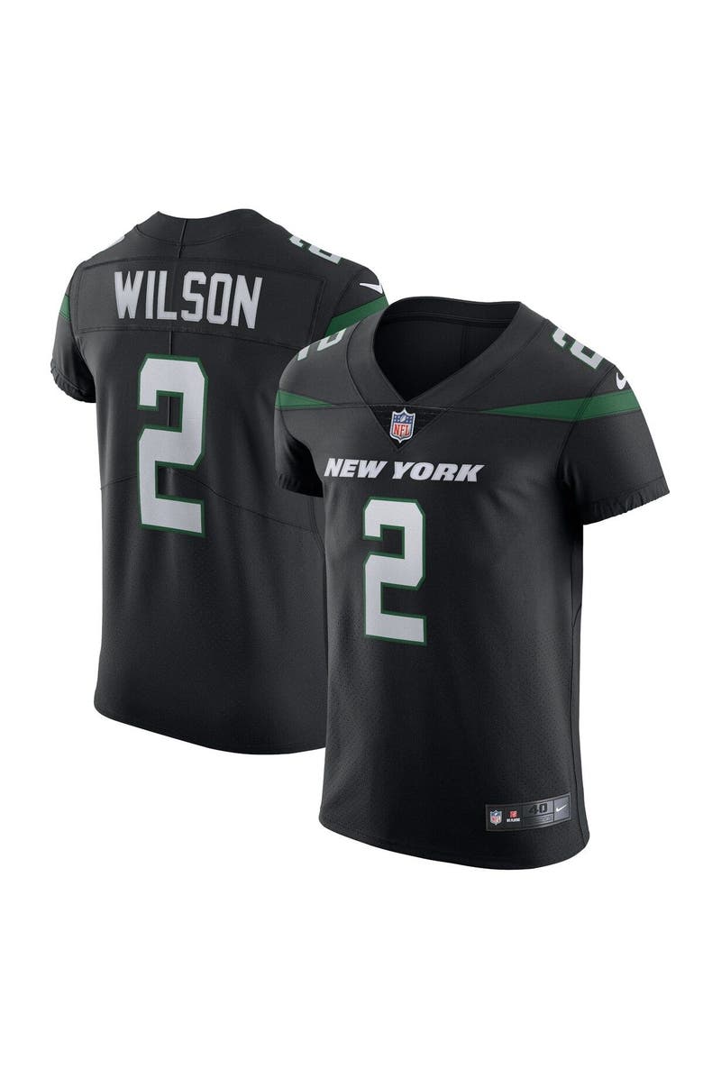 Nike Men's Nike Zach Wilson Stealth Black New York Jets Vapor Elite Jersey, Alternate, color, 