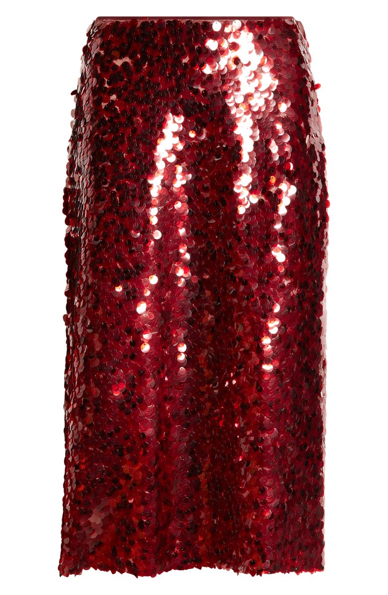 Vince Paillettes Sequin Skirt, Alternate, color, Ruby Ink