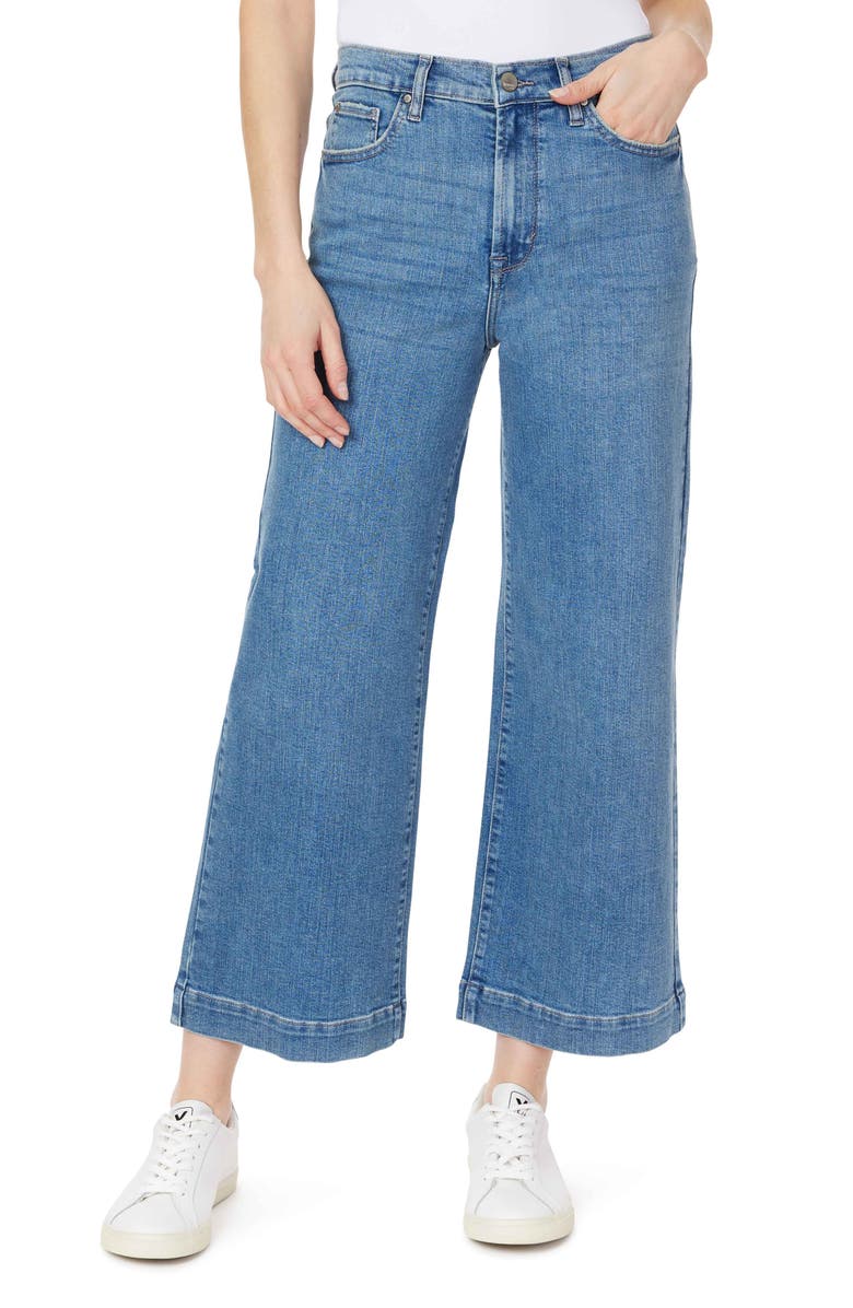 Kensie The Crop Wide Leg Jeans, Main, color, Logan