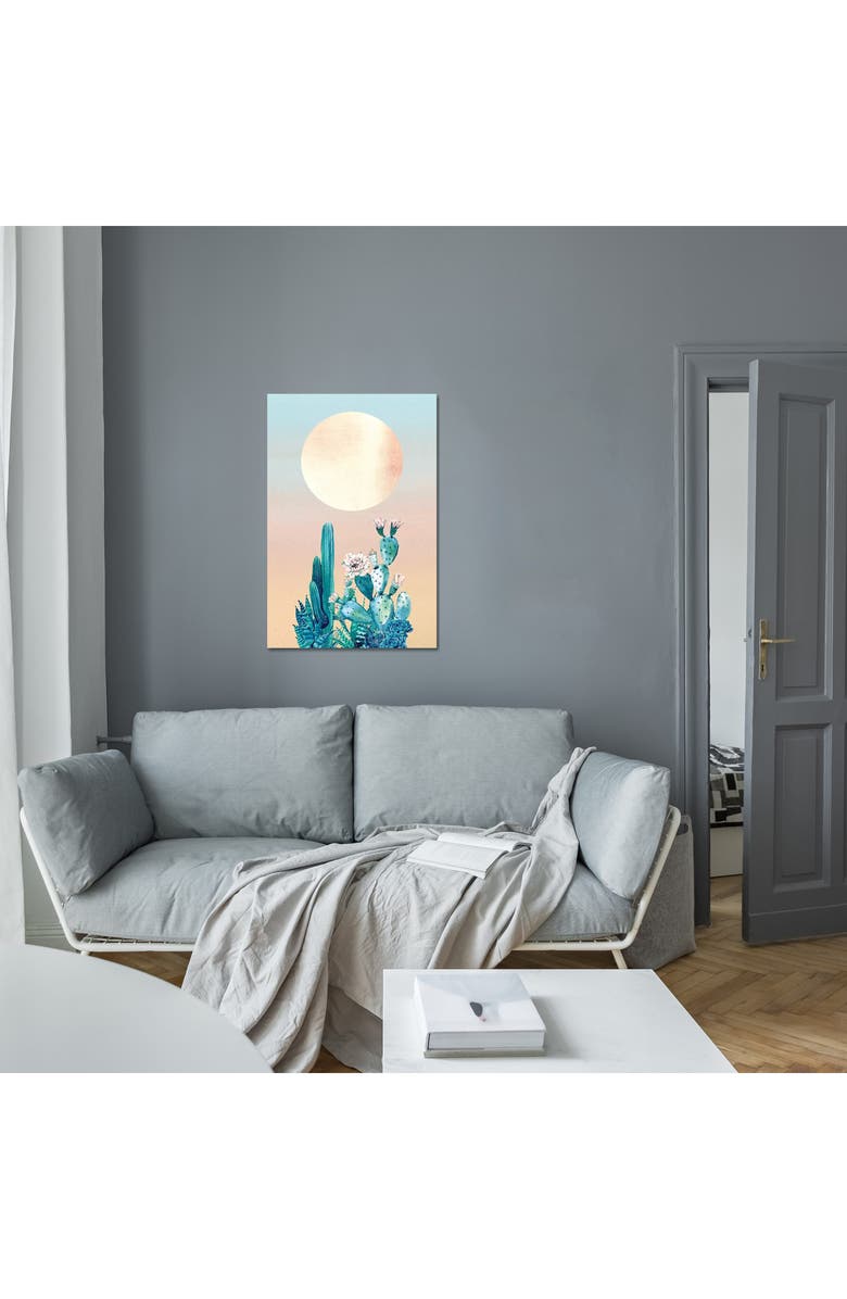iCanvas Desert Dawn Cactus II by Nature Magick Canvas Wall Art, Alternate, color, Orange