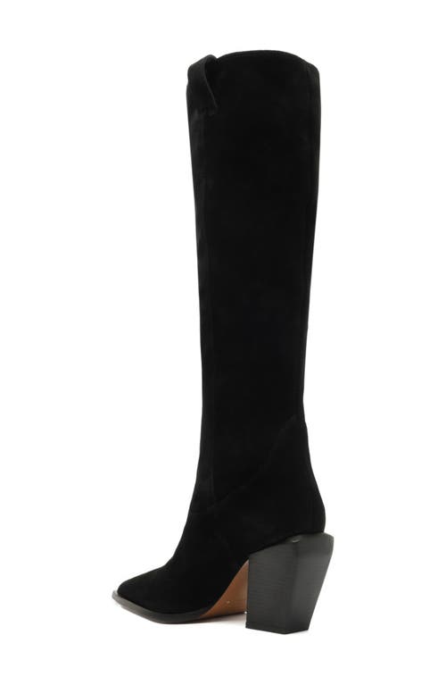 Schutz Maine Up Pointed Toe Boot In Black