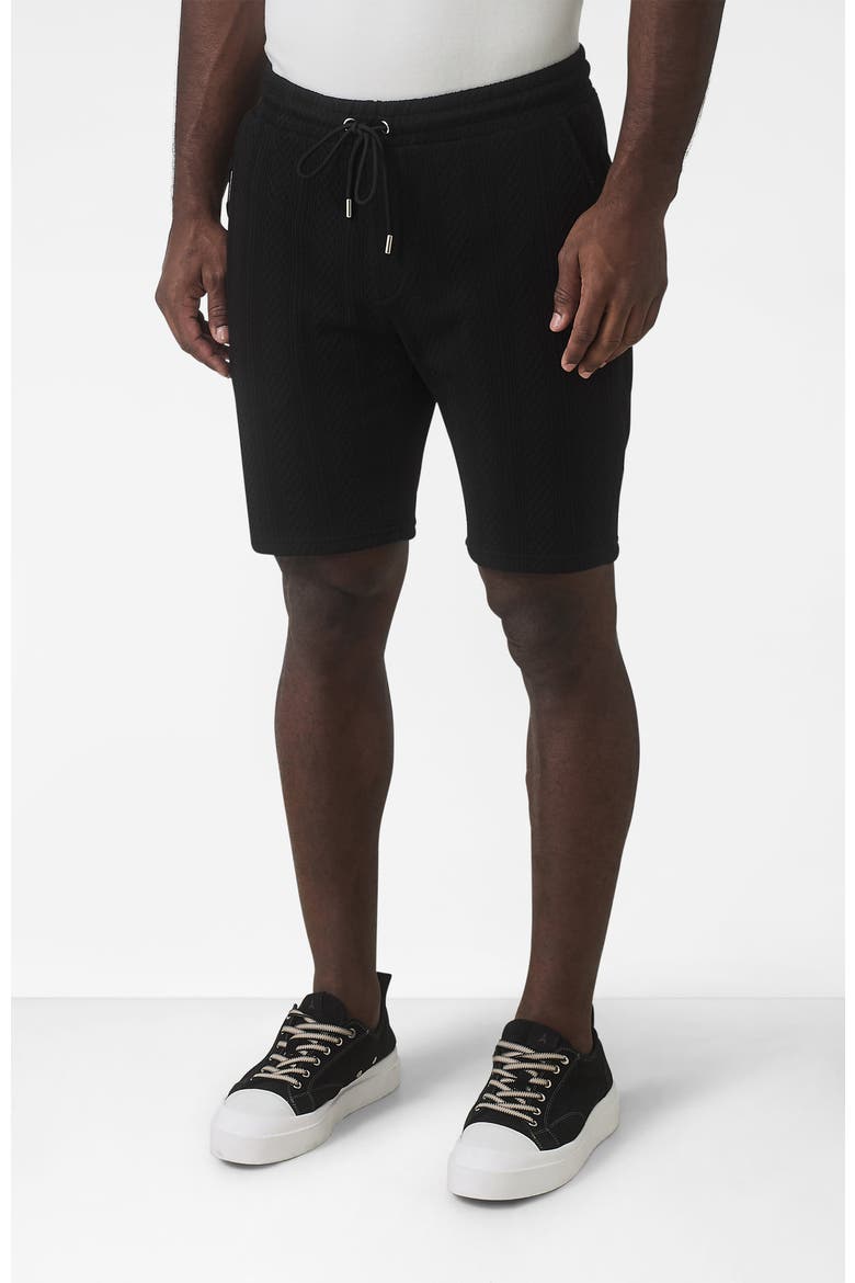 Tanami Textured Stretch Slim Shorts, Alternate, color, Black
