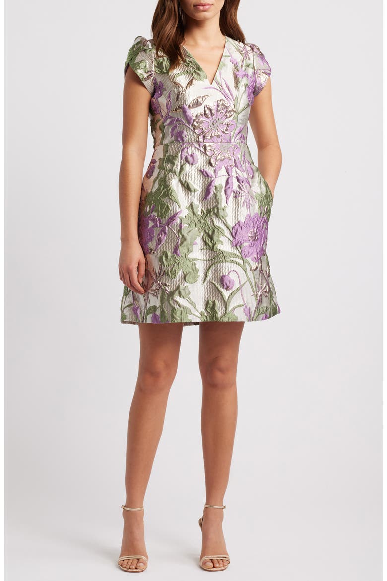 vince camuto printed a line dress Vince Camuto Women's A-Line Maxi Dress