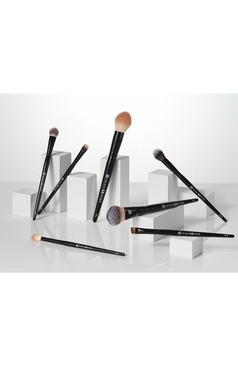 BK Beauty Nikki La Rose Pro Artist Brush Set, Main, color, Black