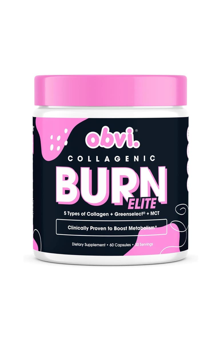 Obvi Burn Elite Collagen Supplement Metabolism, Main, color, NO COLOR