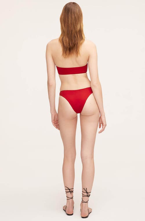 Rebecca Taylor Solid Halter Bikini Bottom In Rabararo