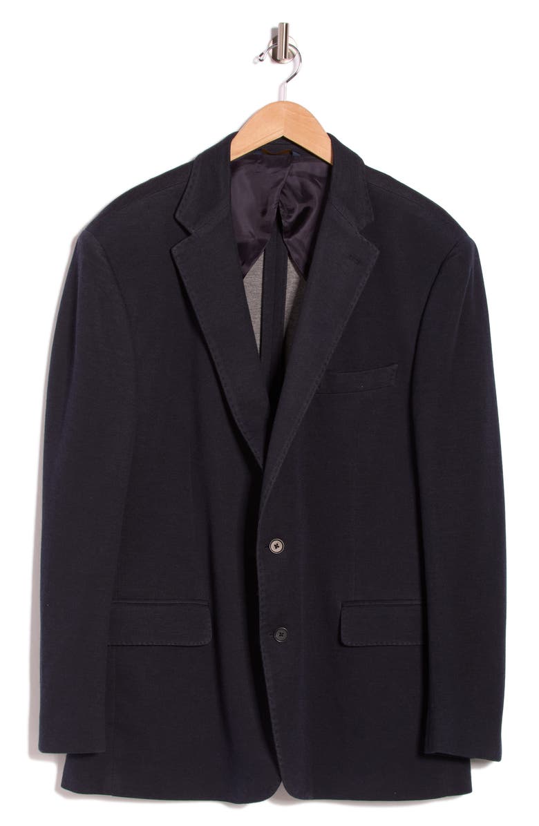 Brooks Brothers Navy Solid Cotton Blend Sport Coat, Alternate, color, Navy Solid