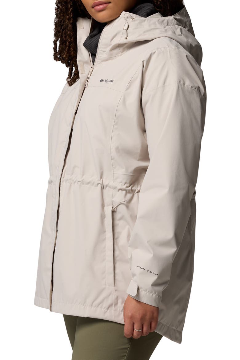 Hikebound II Long Waterproof Jacket, Alternate, color, DARK STONE