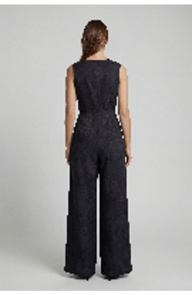 Lords of Harlech Paisley Explosion Womens Tailored Jumpsuit, Alternate, color, Paisley Explosion Black
