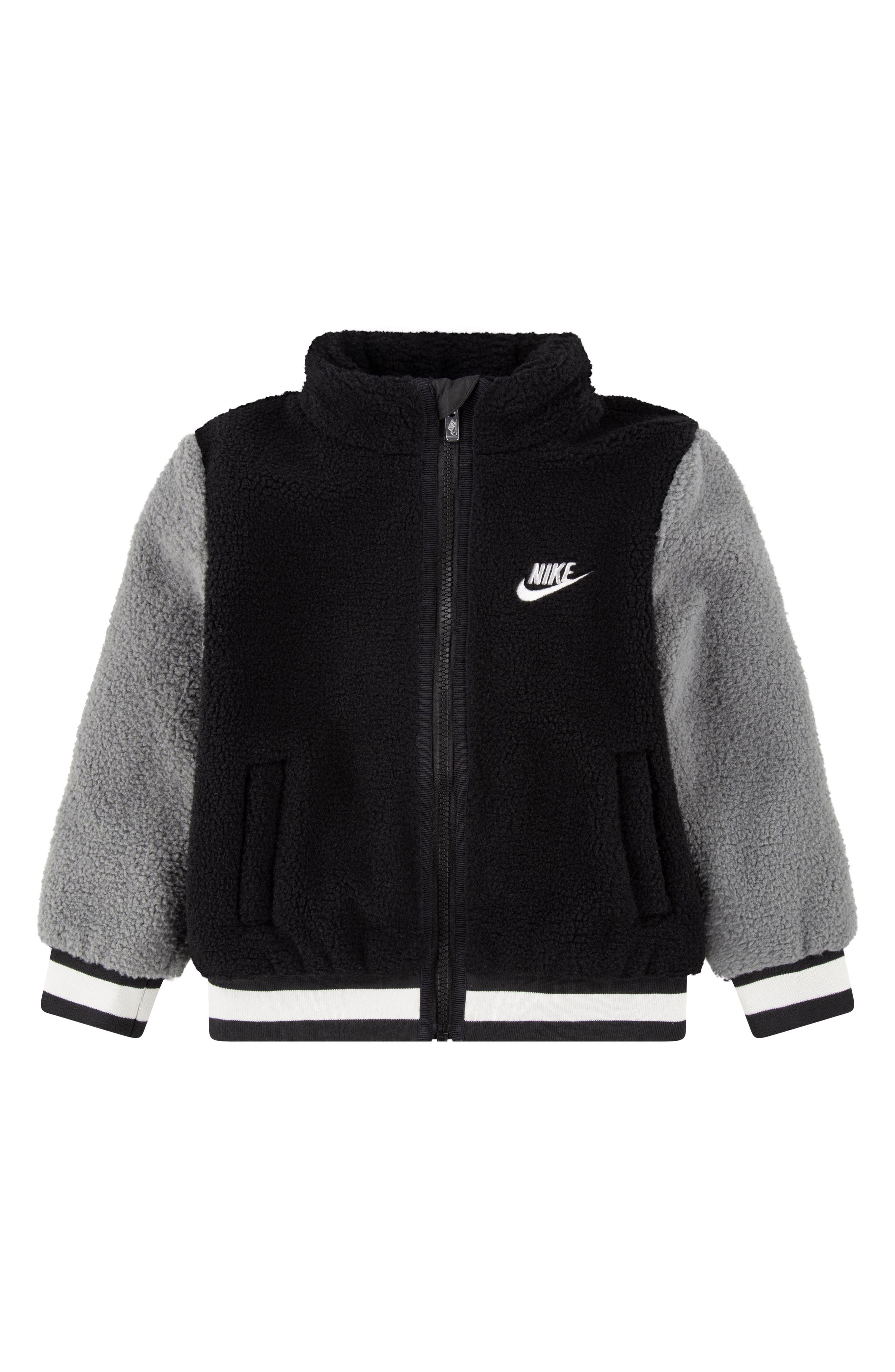 Nike Kids' Faux Shearling Bomber Jacket