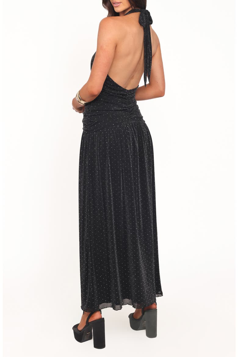 Lucas Maxi Halter Dress, Alternate, color, BLACK