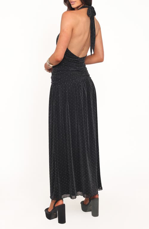Petal And Pup Petal & Pup Lucas Maxi Halter Dress In Black
