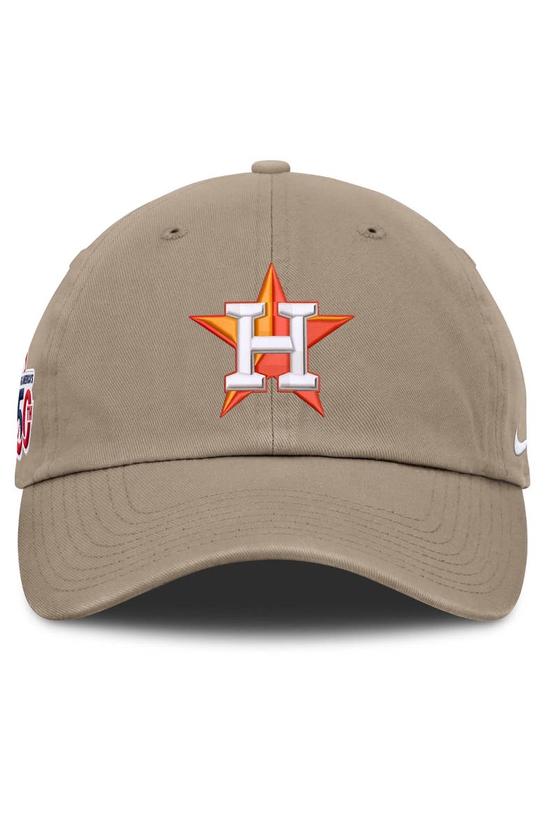 Men's Nike Khaki Houston Astros Celebrating America's 250th Club Adjustable Hat, Alternate, color, Khaki