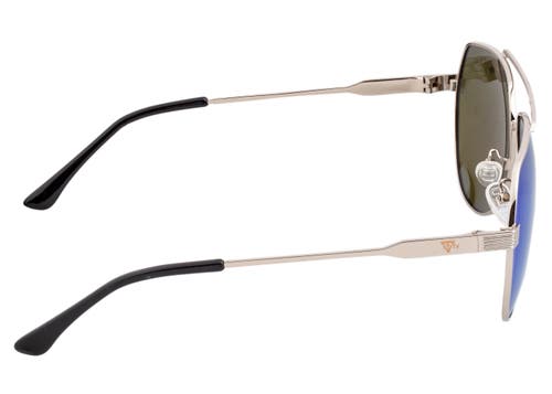 Sixty One Costa Polarized Sunglasses In Silver/blue-green