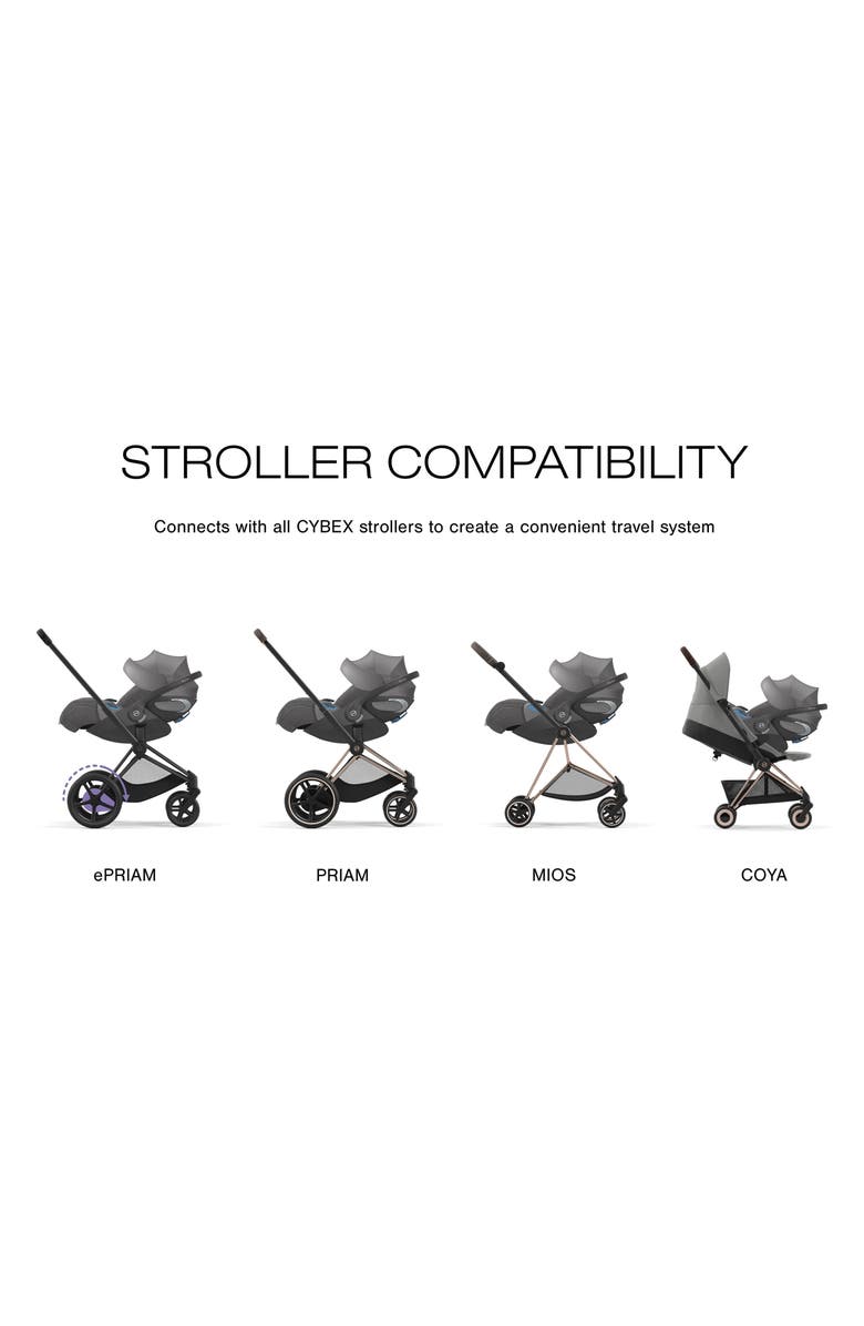CYBEX Platinum Cloud T Comfort Extend SensorSafe<sup>™</sup> Car Seat & Base, Alternate, color, Mirage Grey