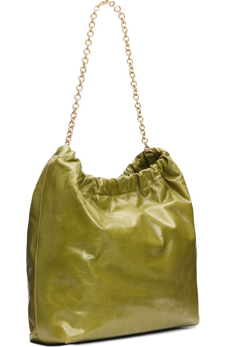 Reformation Dahlia Leather Tote, Alternate, color, Apple Green Leather