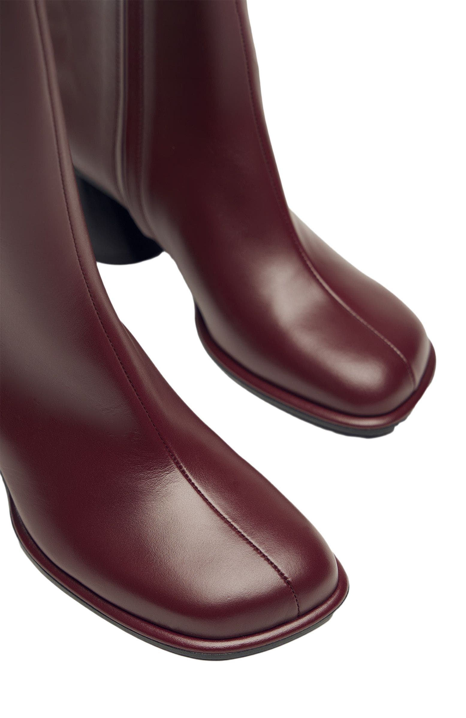 Holton Smooth Leather Heeled Boots, Alternate, color, Dark Cherry