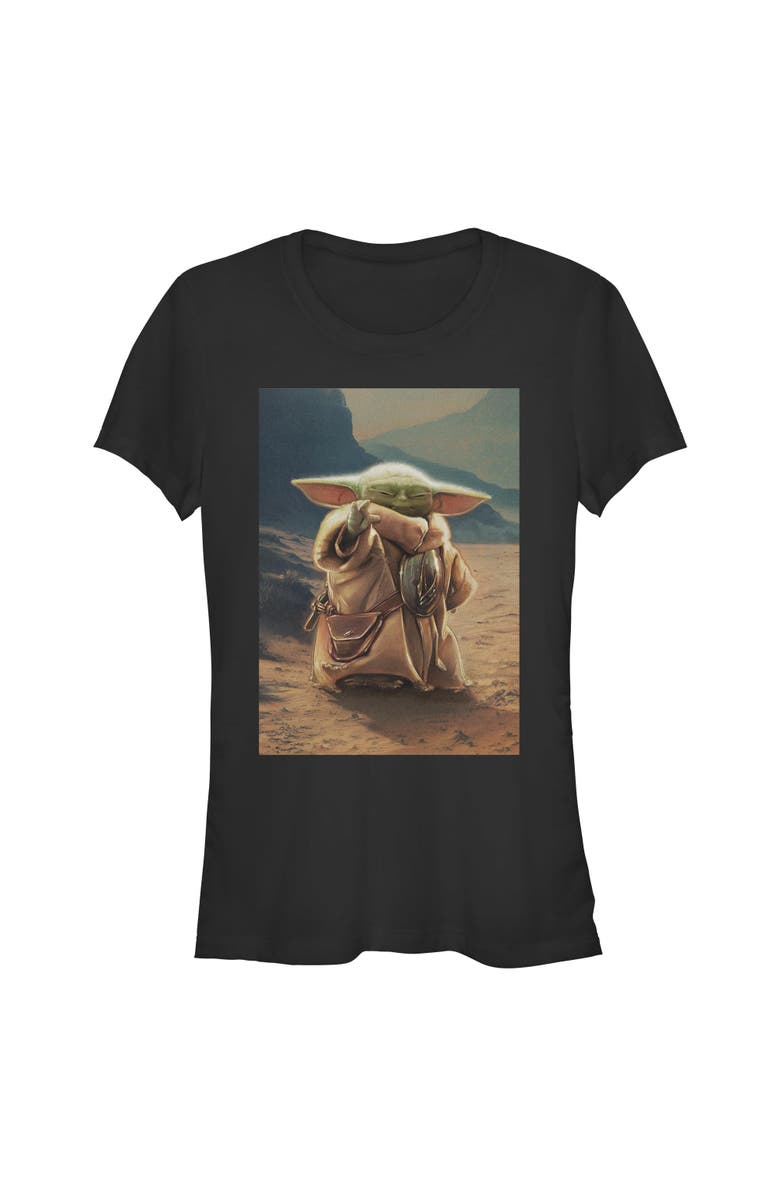 Star Wars: The Mandalorian and Grogu Junior's Star Wars The Mandalorian and Grogu The Child Force Poster  Graphic T-Shirt, Main, color, Black