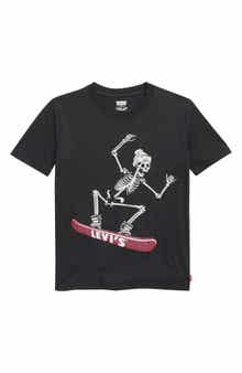Levi's Kids' Shredding Skeleton Graphic T-Shirt