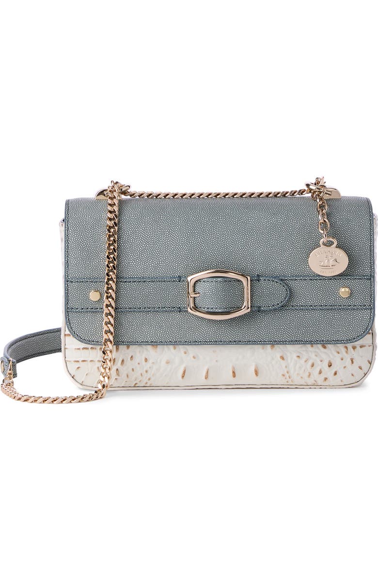 Brahmin Rosa Embossed Leather Crossbody Bag, Main, color,