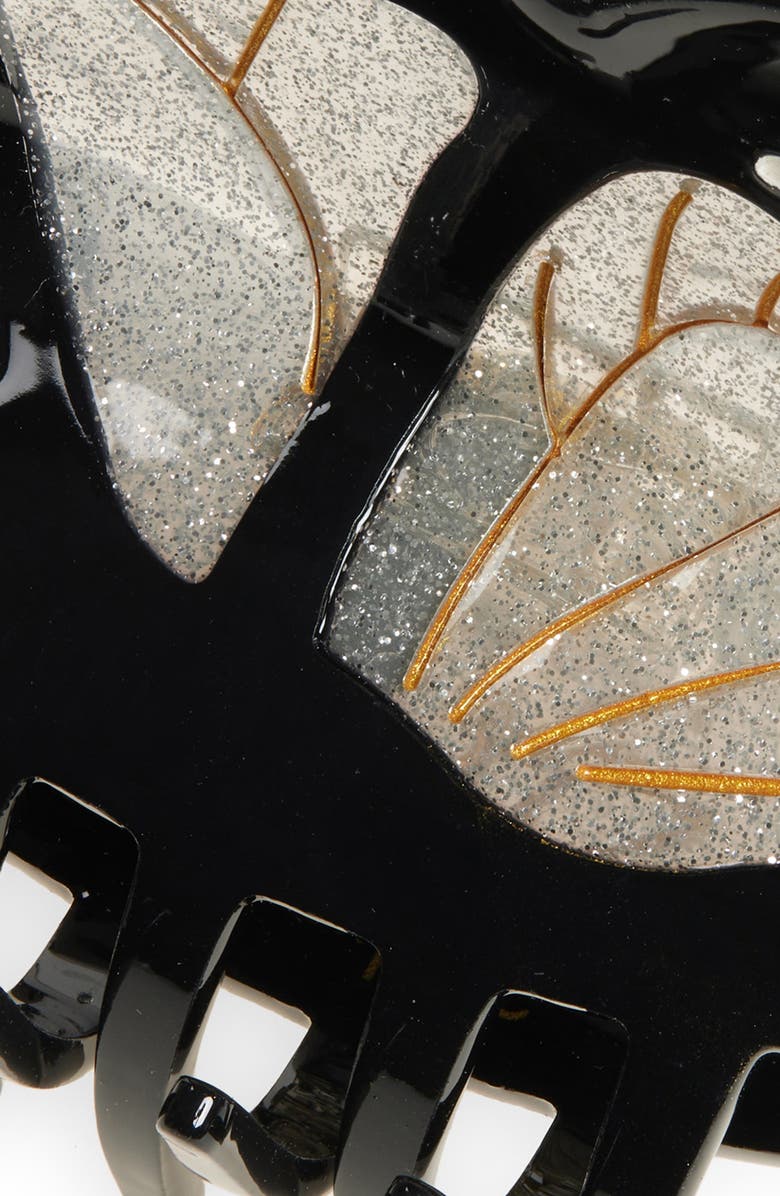 Solar Eclipse Monarch Hair Claw Clip, Alternate, color, Silver