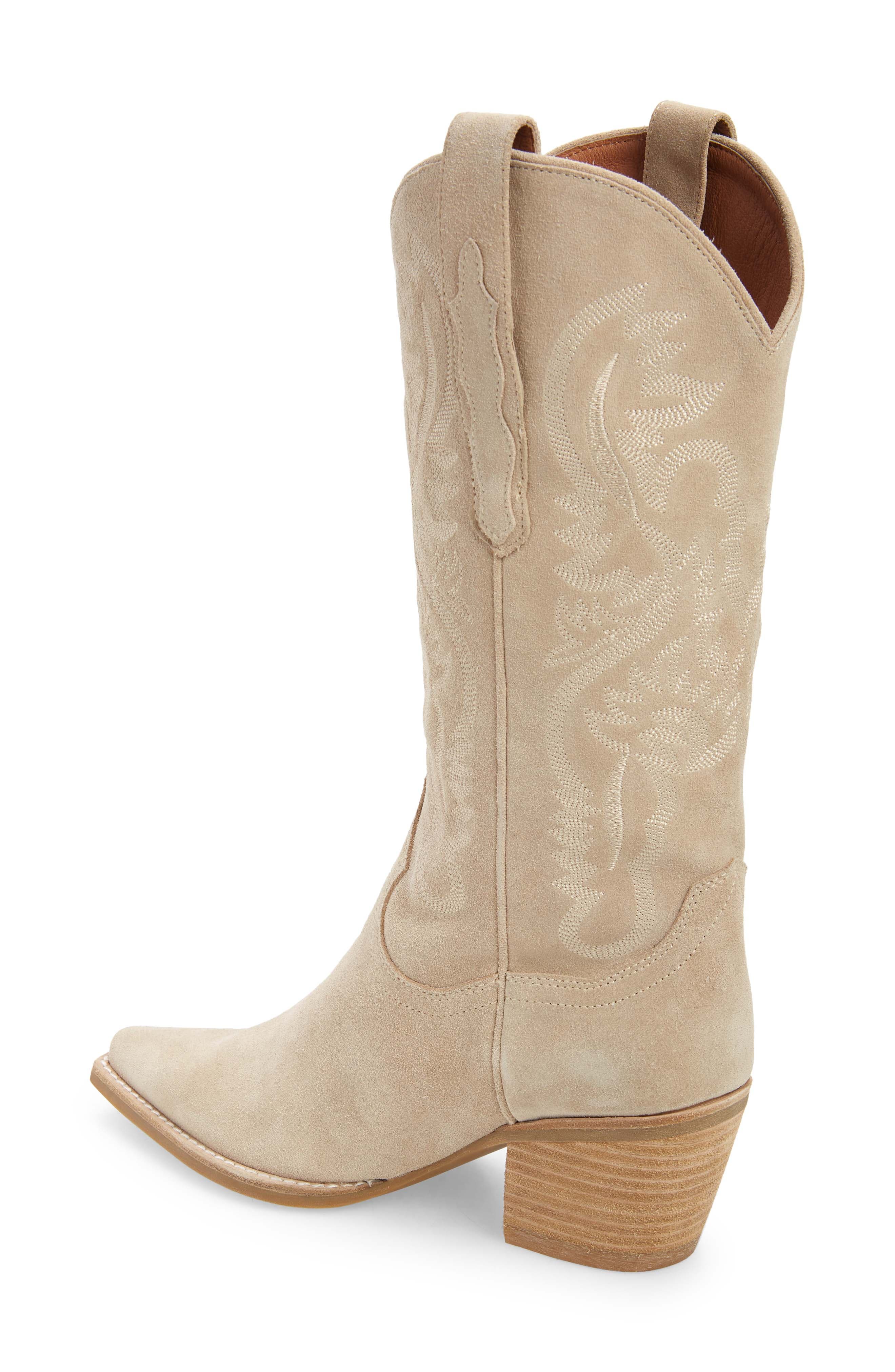 Dagget Western Boot, Alternate, color, SAND SUEDE