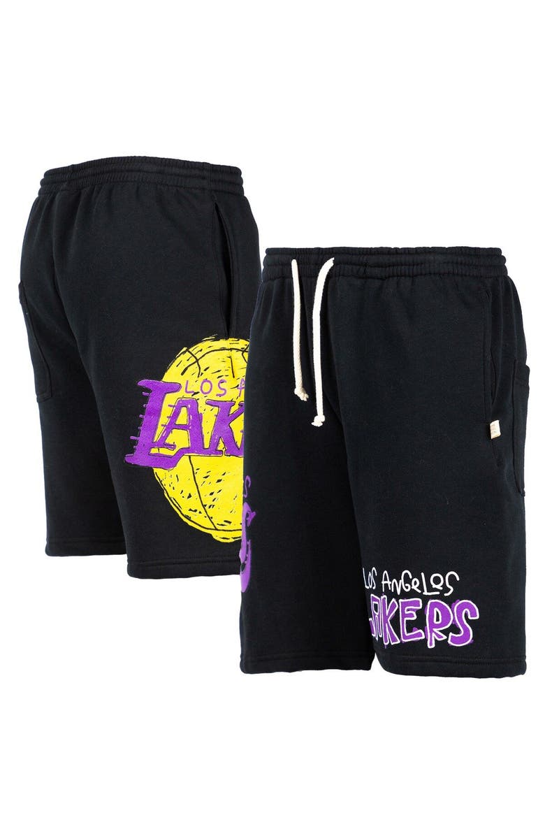 AFTER SCHOOL SPECIAL Men's After School Special Black Los Angeles Lakers Shorts, Main, color, 