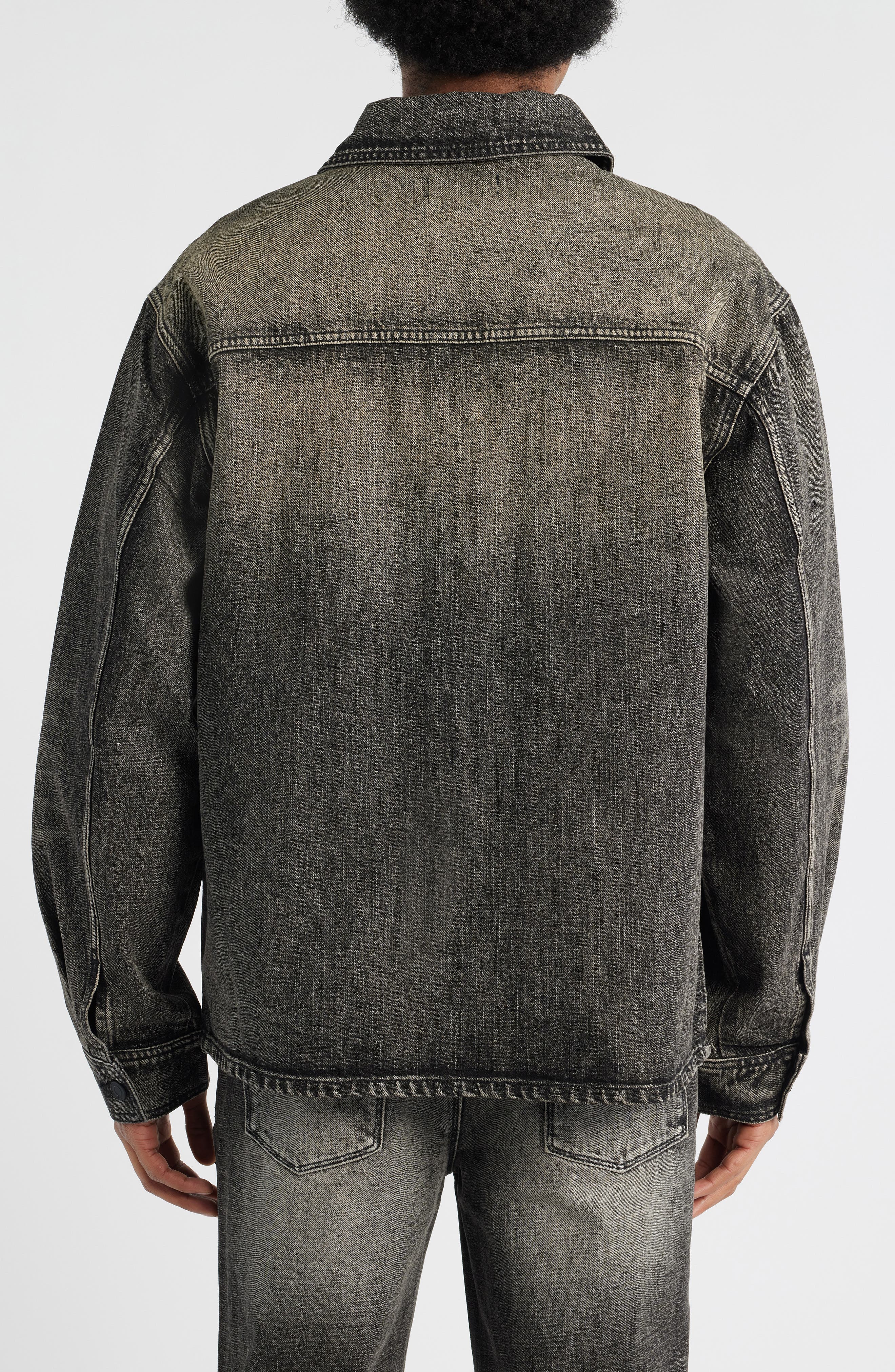Norris Washed Denim Shirt Jacket - image 2