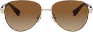 COACH 57mm Gradient Aviator Sunglasses