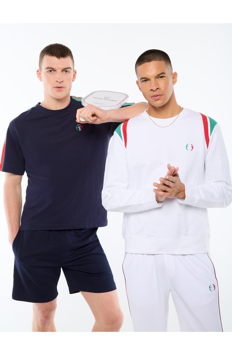 Sergio Tacchini Eredita Crewneck, Alternate, color, Brilliant White