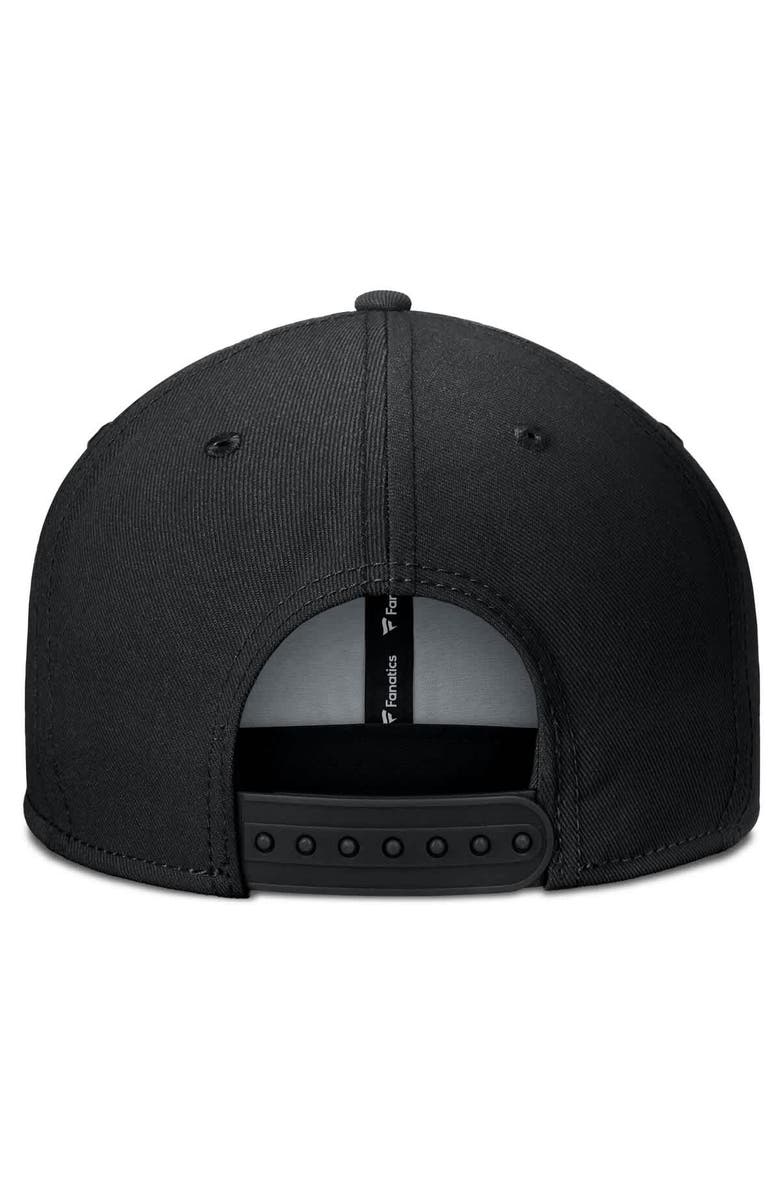 FANATICS Men's Fanatics Black Boston Bruins Fundamental Gino Stack Snapback Hat, Alternate, color, Black