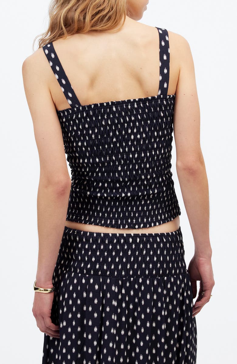 Madewell Smocked Tank Top, Alternate, color, 
