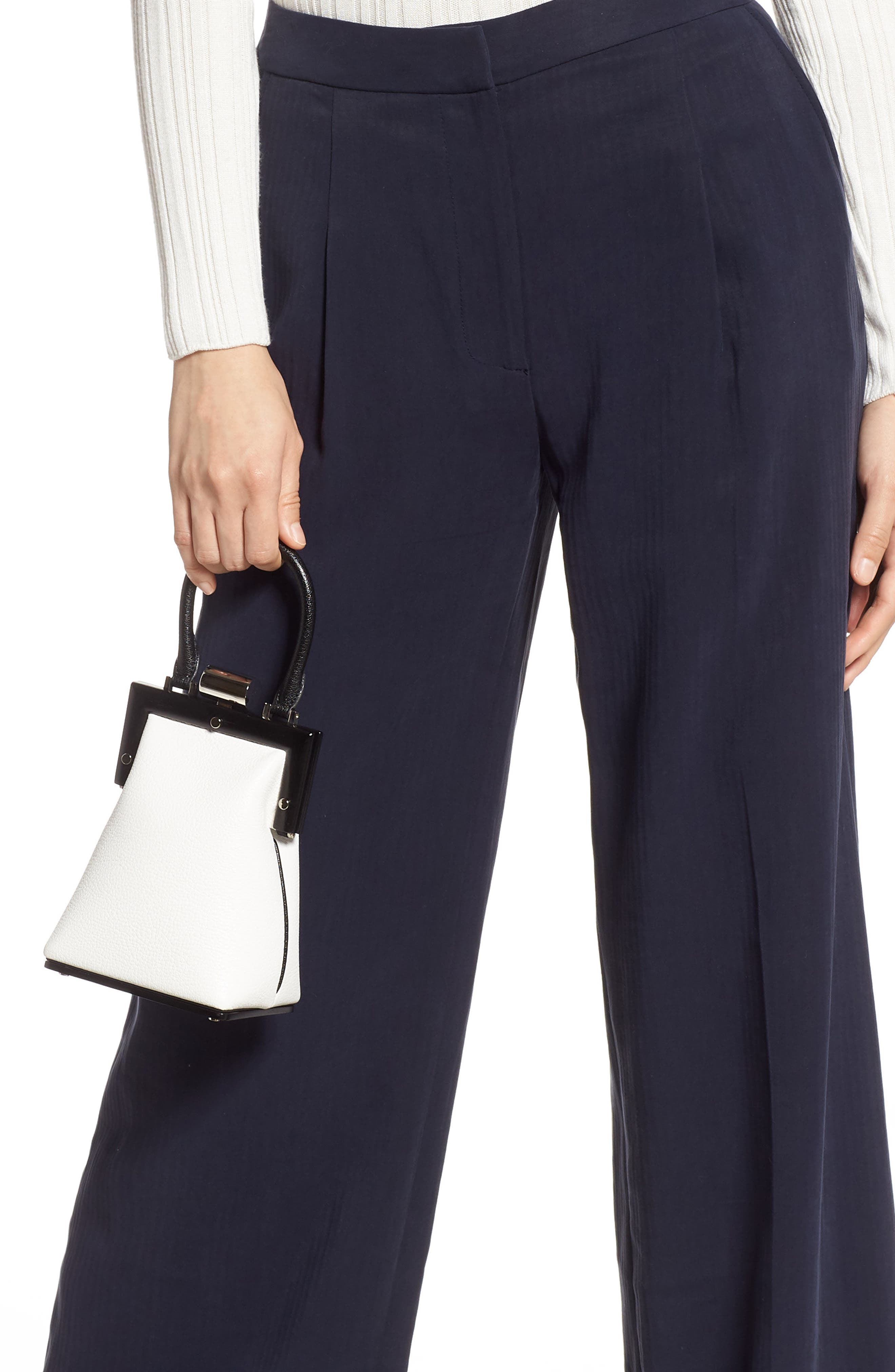 PERRIN Le Mini Leather Top Handle Bag, Alternate, color, 