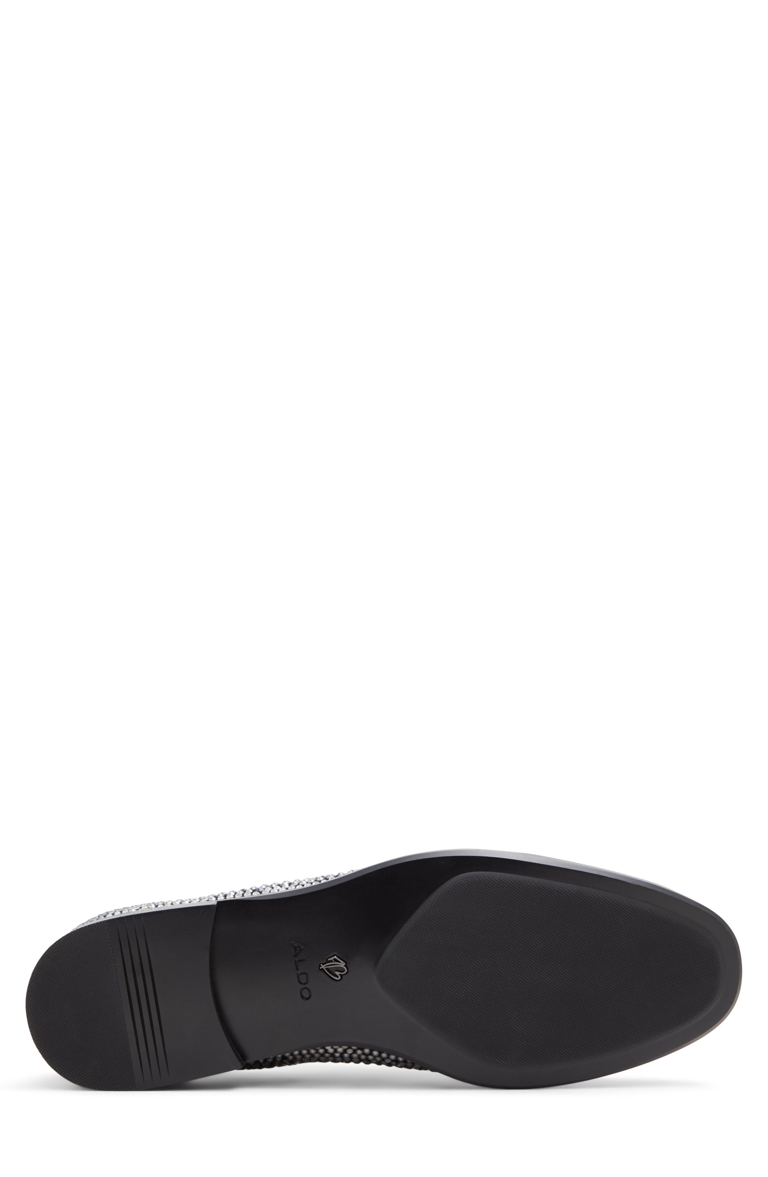 ALDO Brantley Studded Loafer, Alternate, color, Black