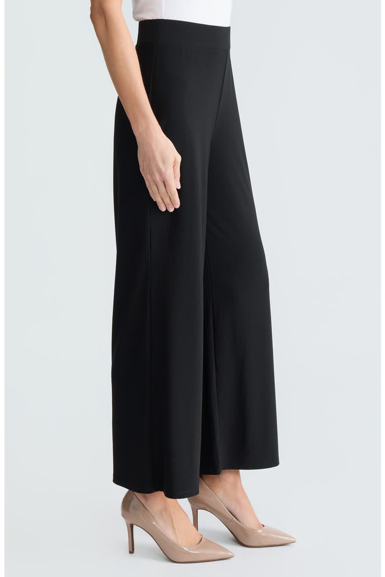 Pull-On Ankle Wide Leg Pants, Alternate, color, BLACK