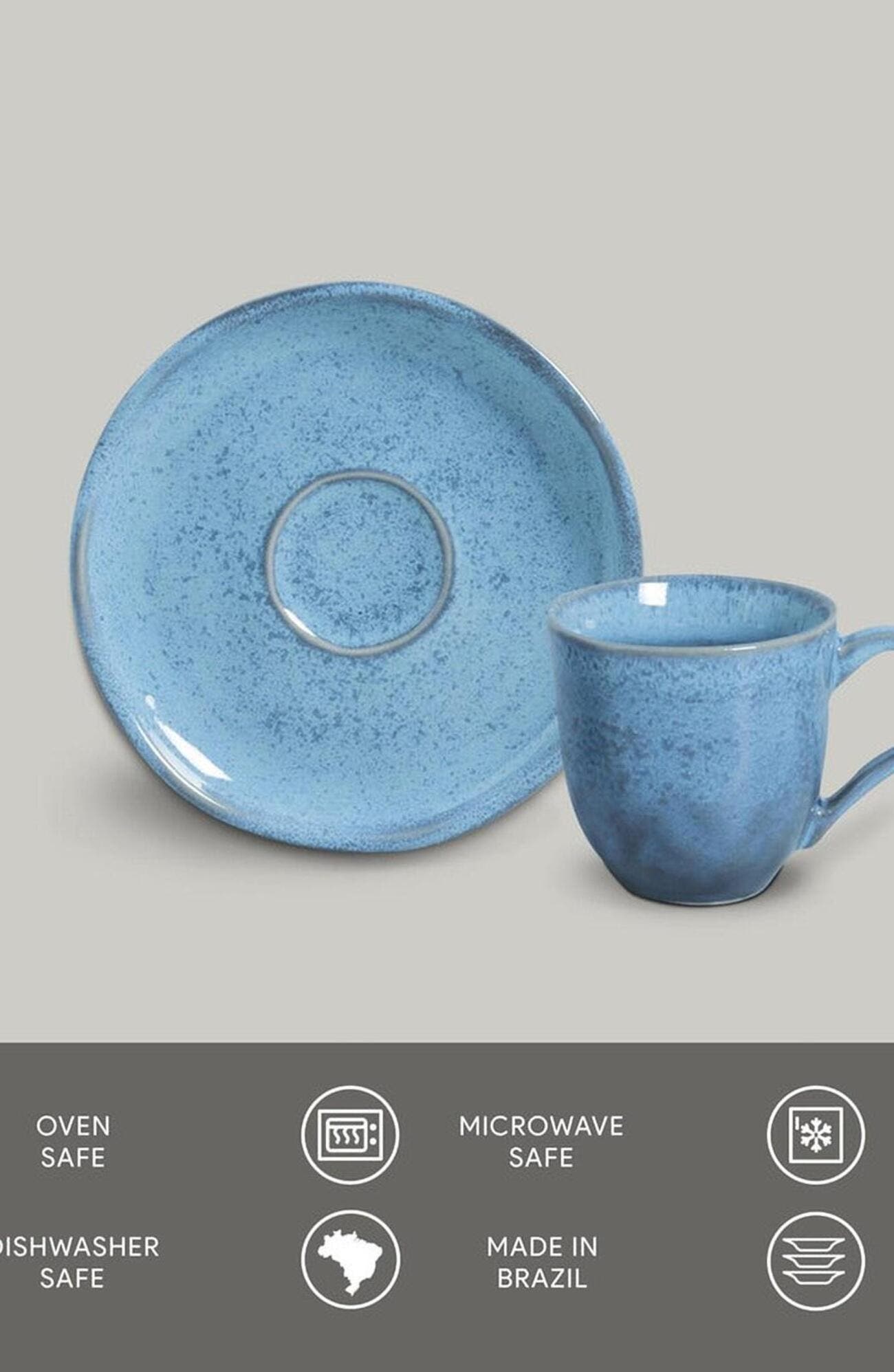 Porto Brasil Coffee Cup & Saucer - Thumbnail 4