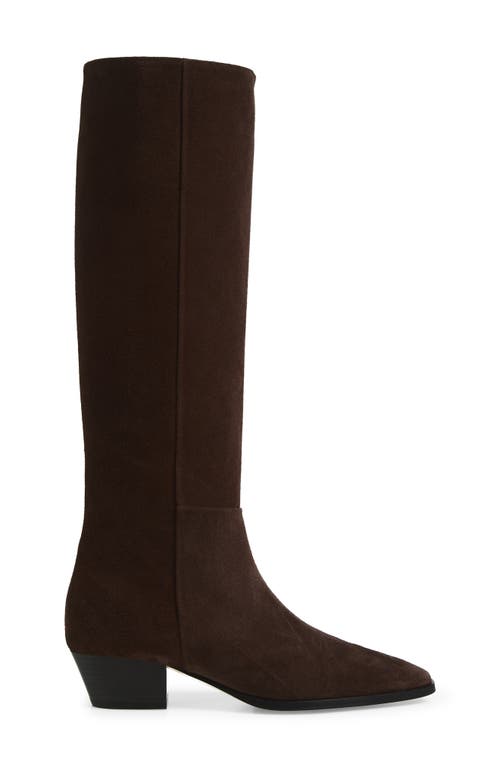 Aeyde Medea Knee High Boot In Brown