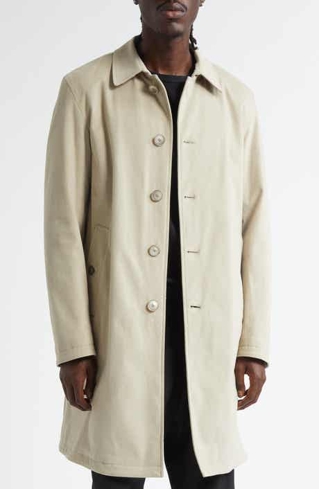 Water Resistant Cotton Stretch Twill Topcoat